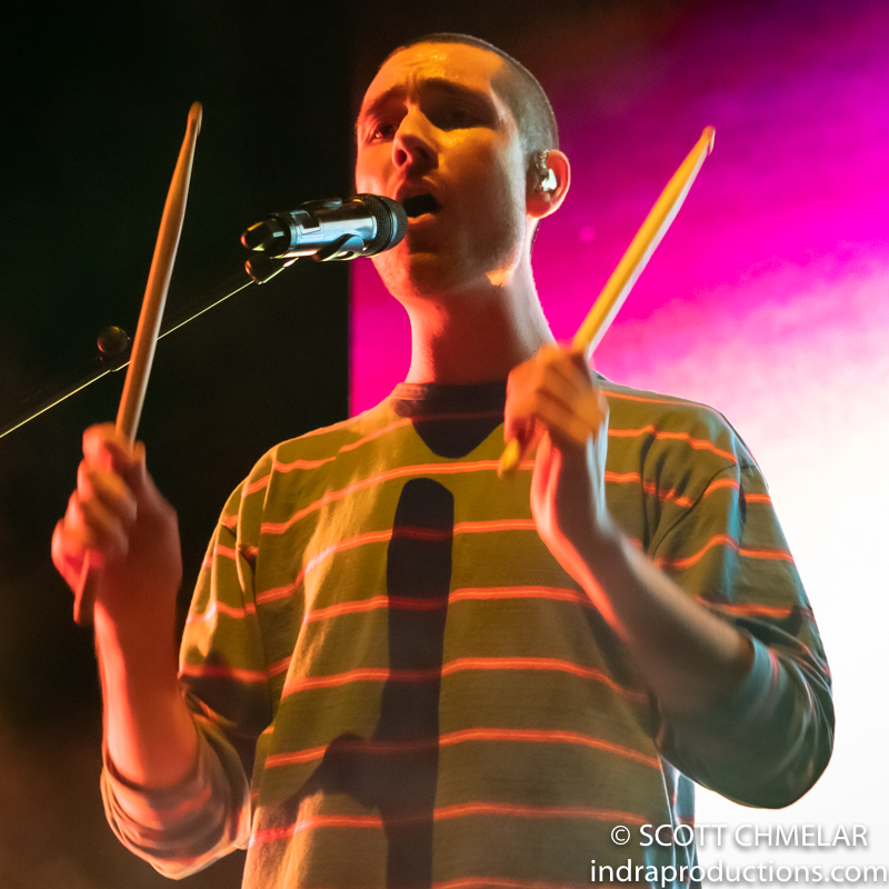 Bastille "Boom Days Tour. Part 1" with Joywave at the Red Hat Amphitheater in Raleigh, NC. October 25, 2019. Photos by Scott Chmelar for INDRA Magazine